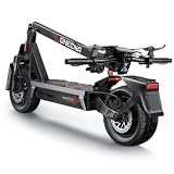 Joyful Rider Electric Scooter 32MPH,1200W Fast E-Scooter for Adults and Teens,10 Inch Off-Road Tires, Portable and Foldable Long Range Escooter Commuter Orange