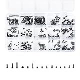QTEATAK 300Pcs Black Laptop Notebook Computer Replacement Screws Kit for Lenovo Toshiba Gateway Samsung HP IBM Dell Sony Acer Asus SSD Hard Disk SATA