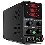 Jesverty DC Power Supply Variable, 0-30V 0-10A Adjustable Switching DC Regulated Bench Power Supply with High Precision 4-Digit LED Display, 5V/2A USB Port, Coarse and Fine Adjustment SPS-3010