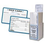MED (Medical Emergency) Medical Alert Card Counter Display and 150 Laminated Cards, Perfect Giveaways (34652)