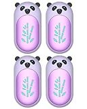 Hand Warmers Rechargeable 4 Pack, 6000mAh Electric Hand Warmer Reusable, 20Hrs Long Heating, Portable Pocket Heater Handwarmer for Women Men, Outdoor Camping, Hunting Gear (4 Pack 716-Purple)