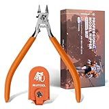 RUITOOL Model Nippers, Model Tools for Advancers to Repair and Fix Plastic Models, Ultra-thin Single Blade Model Nipper, Non-slip Grip 4.7 Inch Sprue Cutter for Plastic Model Building