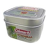 Coleman Pine Scented Citronella Candle with Wooden Crackle Wick - 6 oz Tin