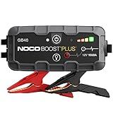 NOCO Boost GB40: 1000A UltraSafe Jump Starter – 12V Lithium Battery Booster Pack, Portable Jump Box, Power Bank & Jumper Cables - for 6.0L Gas and 3.0L Diesel Engines