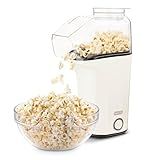 DASH Fresh Pop Popcorn Maker - Oil-Free, Air Popcorn Popper - With Measuring Cup & Recipe Guide - Perfect for Movie Nights - 16 Cups, White