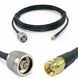 Proxicast 10 ft RP SMA Male to N Male Premium LMR240 Low-Loss Coaxial Cable (50 Ohm) for Connecting WiFi & Helium Miner (HNT Hotspots) to N-Female Antennas (Not for TV or Cellular) (ANT-310-020-10)