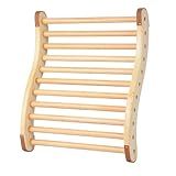 Sauna Backrest Wooden Sauna Accessories （Assembly Required） Non-slip Comfort Sauna Backrest Ergonomic S-shaped Sauna Backrest Relaxes the Back Pine Sauna Backrest Suitable for Sauna Environment