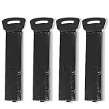 ziyue 4 Pack Hook Security Magnetic Tool Key for Wall, 4 Black