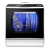 AIRMSEN Portable Countertop Dishwasher, No Hookup Needed