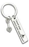 ZYSSXNDM Yoga teacher gift Yoga Instructor keychain Best Friend Keychain Inspirational keychain