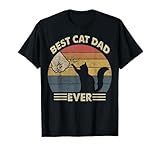 Cat-Shirt Men Best Cat Dad Ever Funny Cat Lover Gift T-Shirt