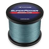 KastKing Superpower Braided Fishing Line,Low-Vis Gray,20 LB,327 Yds | Zero Stretch, Strong Knot Strength, Smaller Diameter, Enhanced Sensitivity, Long Casting, Superior Strength