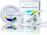 Lightstuff Body Health Tool Kit - Skinfold Caliper, Tape Measure, BMI Calculator - Instructions and Body Fat Percentage Charts for Men and Women Included