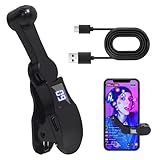 Auto Clicker for Smart Phone, Physical Speed Clicker Device Compatible with iPhone iPad, Fast Continuous Click Simulation Finger for Gaming Apps, Live Broadcast Likes, Lightning Deal (Black)