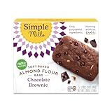 Simple Mills, Bar Almnd Flour Soft Baked Chocolate Brownie 5 Count, 5.99 Ounce