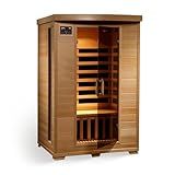 Blue Wave Coronado 2-Person Hemlock Deluxe Infrared Sauna with 6 Carbon Heaters
