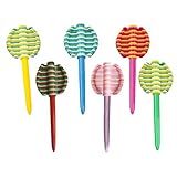 HUANGENG 6PCS Decompression Ballpoint Pen Fun Spinner Pen Christmas Stocking Fillers for Kid Student Mental Worker Stress Relief