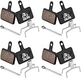 Zacro 4 Pairs Bike Brake Pads, Ceramic Bicycle Disc Brake Pads Fit for Tektro Shimano TRP Deore Br-M575 B01s Mt200 M525 M515 T615 T675 M505 M495 M486 M485, Mountain MTB Ebike Brake Pads Replacement