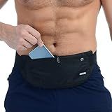 USHAKE Ultra Light Running Belt Men Women Bounce Free Waist Pack for Phone