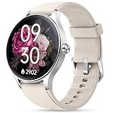 Smart Watch for Women, Ladies & Men, 1.27'' Fitness Watch [41mm case] with Call Receive/Dial, Heart Rate/Stress/Sleep Monitor, AI Voice, IP68 Waterproof Smartwatch with Calculator, Calendar, Games