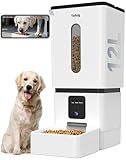 Automatic Dog Feeder Large Breed with Camera - 12L/50 Cups 5G WiFi App Control Dog Food Dispenser, Easy Setup, HD 1080P Video with Night Vision by Yakry