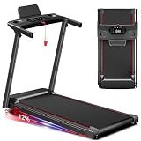 Treadmills for Home 3.0HP Foldable Treadmill with 12% Incline Small