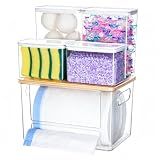iCASA 5 in 1 Trash Bag Holder Dispenser Dishwasher & Laundry Pods Container