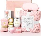 Happy Birthday Gifts for Women Mom Her Friend Sister Wife Grandma, Self Care Gift Get Well Relaxing Spa Gift Basket Set