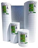 SmartSHIELD -3mm 16"x50ft Reflective Insulation roll, Foam Core Radiant Barrier, Thermal Insulation Shield - Engineered Foil/White Film
