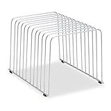 Fellowes Desktop Organizer, 11 Sections, 9" x 11.375" x 8", Wire, Silver (72012)