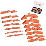 Neitra Router Table Setup Blocks Woodworking - 14pcs Aluminum Alloy Precision Setup Bars for Routers Tables Saw Accessory, Measuring Height Depth Angle Gauge with Storage Case (Each in Varies Thick)