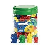 Excellerations Math Manipulatives Set of 96 Bear Counters 1.5 inches -2 inches, STEM Educational Toys for Mathematics, Preschool