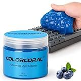 COLORCORAL Universal Cleaning Gel for Office Electronic Products Keyboard Cleaner Dust Cleaning Gel for Car Interior Cleanings,Car Putty Reusable Slime goo, Magic Cleaning Putty for Vehicle Vents
