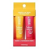 e.l.f. Squeeze Me More Lip Balm Duo, Moisturizing Balm For A Sheer Tint Of Color, Made With Hyaluronic Acid, Vegan & Cruelty-Free, Mango & Watermelon