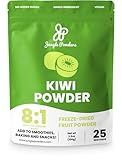 Jungle Powders Kiwi Fruit Powder 3.5 Ounce Bag Freeze Dried Dried Kiwi Smoothie Whole Fruit Juice Powder For Baking Unsweetened Flavoring Kiwis Freeze Dried Fruit Powder For Cooking Supplement Extract
