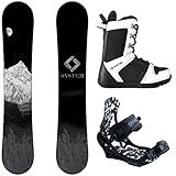 System MTN and APX Complete Men's Snowboard Package (156 cm, Boot Size 11)