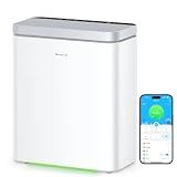 GoveeLife Smart Air Purifier for Home Large Rooms, Covers up to 1046 ft², PM2.5 Monitor, Sleep Mode, 3-in-1 Filter Air Purifier with App and Alexa Control for Pet Hair, Odors, Pollen and Smoke