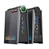 ACEMAGICIAN S3A Mini PC, Ryzen 7 8745HS[up to 4.9Ghz], 16GB DDR5 512GB NVMe SSD Mini Computers with AMD Radeon Graphics 780M, RGB Lights/WiFi6/BT5.2/Dual Channel/3 Modes Mini Desktop