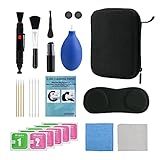 RHOTALL 19 in 1 Lens Case Accessories with Lens Protector and Thumb Caps for Meta/Oculus Quest 2&3/Hololens 2, VR Headset Accessories Kit, Various Cleaning Tools for Xbox/Camera