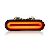 BlyilyB 12-80V Dual Color Motorcycle Scooter Amber Color For Turn Signals and Red Color For Tail Light Brake Stop Light Lamp (Pack of 1)