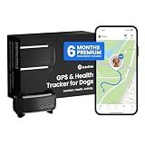 Tractive Smart Dog GPS Tracker with 6 Month Subscription | Live Pet Tracker with Virtual Fence | Vital Signs Monitoring of Heart & Respiratory Rate | Bark Monitoring | Dog Collar Attachment (Black)