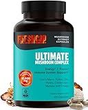 FreshCap Mushrooms Ultimate Mushroom Supplement 12,000mg - Mushroom Complex Capsules, Organic Supplement Ayurveda (120 Capsules)
