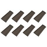 Suncast Outdoor Decorative Rain Gutter Downspout Splash Block, Java (8 Pack)