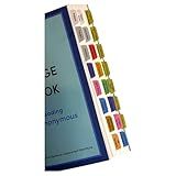Laminated Book Tabs for The Plain Language Big Book: A Tool for Reading Alcoholics Anonymous – Color-Coded, Repositionable Tabs – Includes Alignment Card & Blank Tabs (Book not Included)