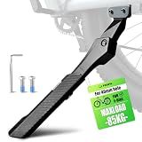 RBRL E-Bike Kickstand – Heavy-Duty Aluminum Rear Side Stand, 187 lb Load Capacity, 2-Hole 1.57 inch Apart Chainstay Mount, Height Adjustable for 26–29 inch E-Bikes