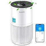 GoveeLife Mini Air Purifier for Bedroom, Smart Filter Air Purifier with App Alexa Control for Pet Hair, Odors, Pollen, Portable Air Cleaner with 3 Speeds, 2 Modes, Timer, Aroma for Home