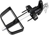 QANVEE Shed Door Latch T-Handle Lock Kit with 4 Keys,Storage Barn Shed Door Hardware Lock Set 4½" and 5½" Stem
