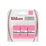 WILSON Perforated Pro Tennis Racquets Over Grip, Pink