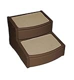 Pet Gear Easy Step II Extra Wide Pet Stairs, 2-step/for cats and dogs up to 200-pounds, Chocolate, (PG9720XLCH)