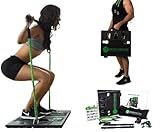 BodyBoss Home Gym 2.0 - Full Portable Gym Home Workout Package, Includes 1 Set of Resistance Bands (2) - Collapsible Resistance Bar, 2 Handles + More - Full Body Workouts for Home, Travel or Outside